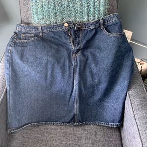 Denim skirt. Brand new washed once
